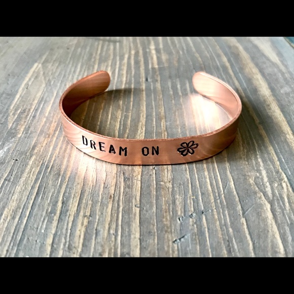 handmade Jewelry - Hand stamped adjustable metal cuff bracelet handmade Jewelry - Hand stamped adjustable metal cuff bracelet